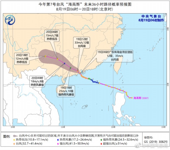 台风海高斯路径图
