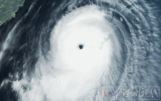 超强台风美莎克卫星云图