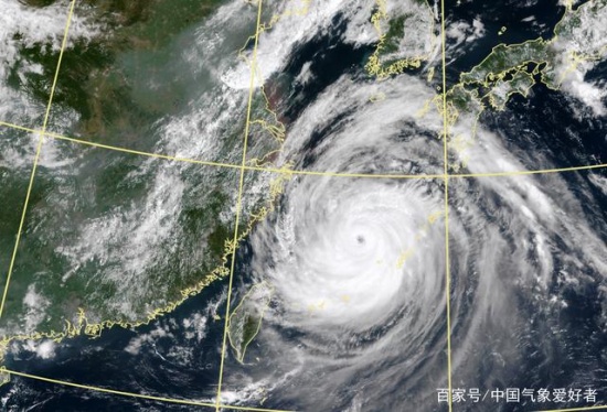 超强台风美莎克卫星云图