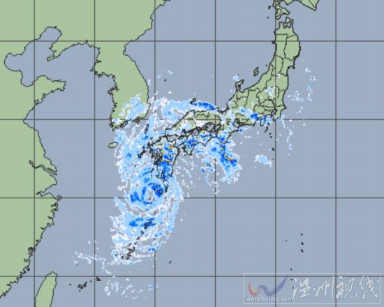 日本台风海神逼近