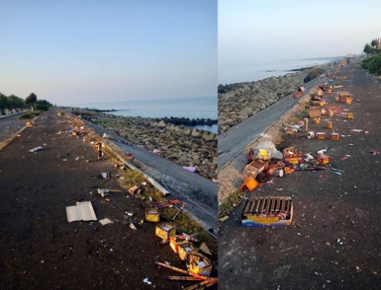 台湾这黄金海岸线沦为垃圾海岸