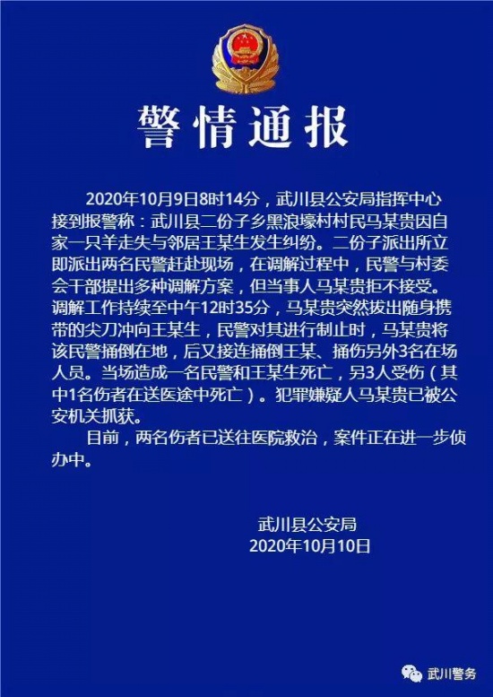 内蒙古重大刑事案件致3死2伤