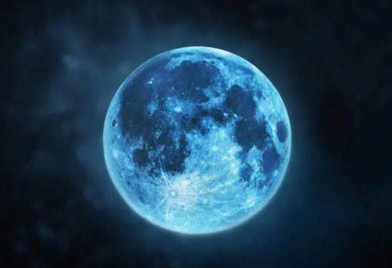 罕见蓝月亮今晚现身夜空