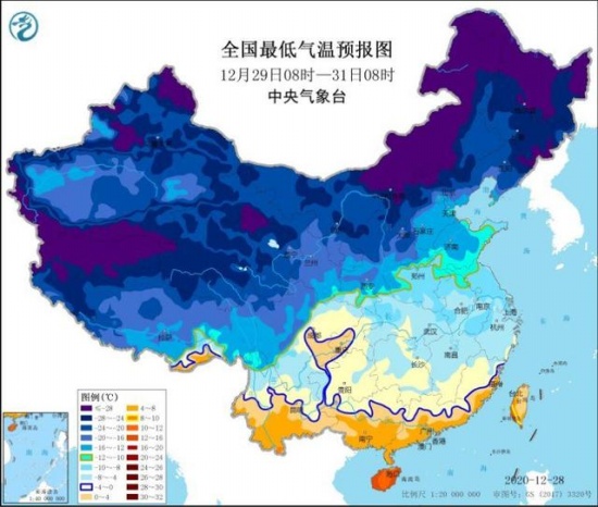 寒潮橙色预警!寒潮天气继续影响中国
