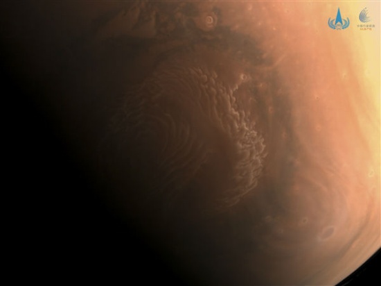天问一号拍摄到高清火星影像图