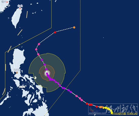 台风网预报第2号台风舒力基不会影响温州