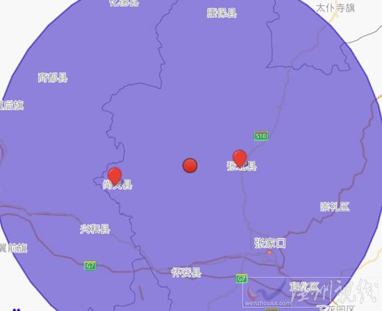 河北张家口发生3.9级地震