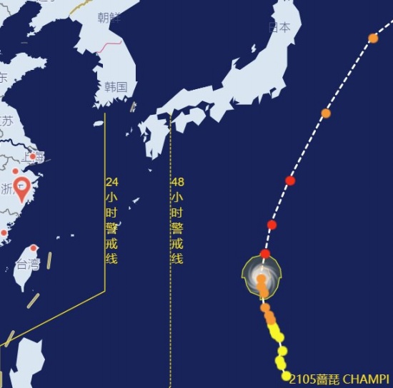 台风蔷琵路径图