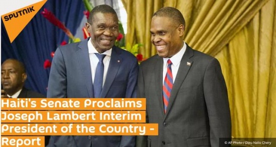 海地宣布参议院长为临时总统