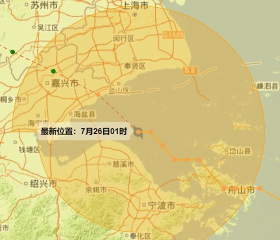 嘉兴平湖台风预报
