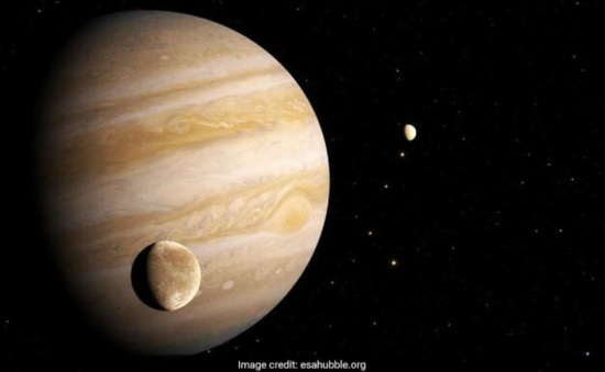 美国宇航局的哈勃望远镜揭示了木星卫星木卫三中存在水蒸气的第一个证据