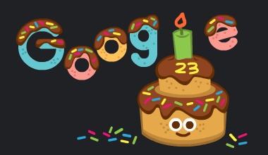 谷歌23岁生日快乐