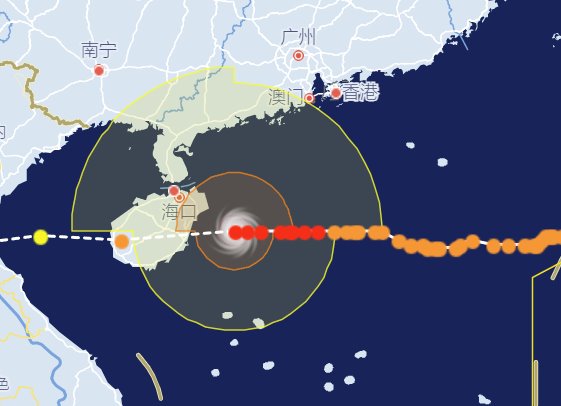 台风圆规影响香港