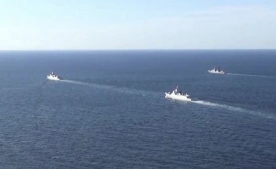 中俄首次海军演习