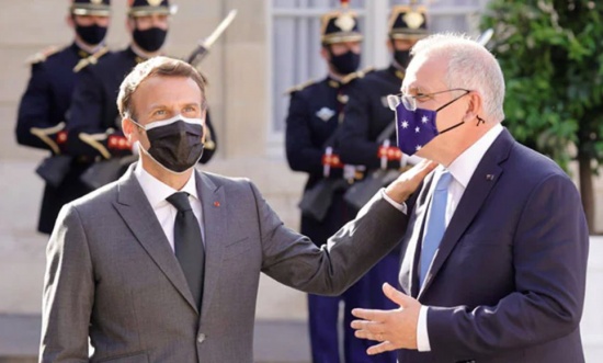 法国总统马克龙指责澳大利亚总理撒谎