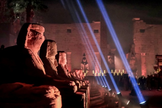 埃及开放具有3000年历史被称为“上帝之路”的狮身人面像大道
