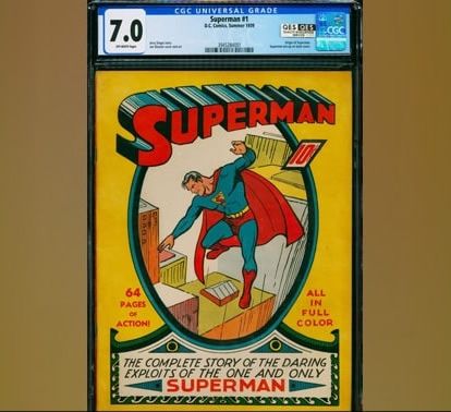 《超人1号》漫画260万美元成交