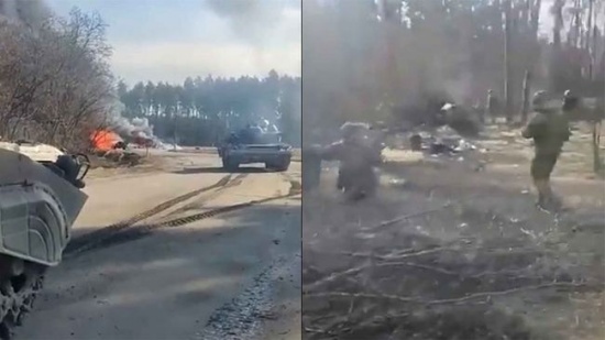 乌克兰士兵扛反坦克导弹上火线
