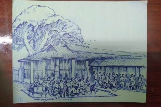 缅甸监狱里流出的草图