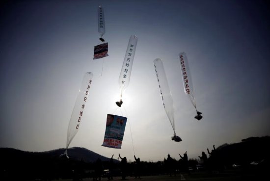 韩国官员表示传单气球可能会再次漂到朝鲜