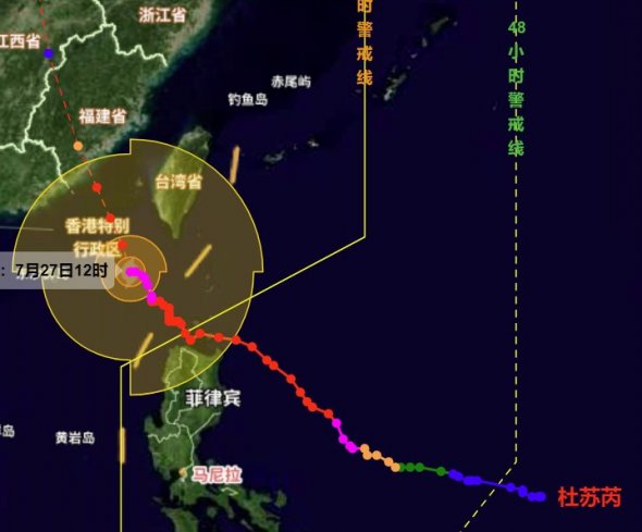 第5号台风杜苏芮减弱为15级强台风 路径指向闽南沿海