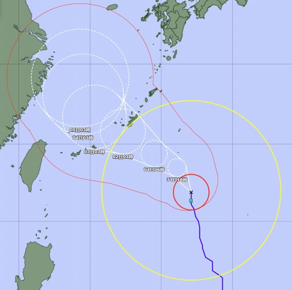 2023年第6号台风卡努可能不会登陆温州