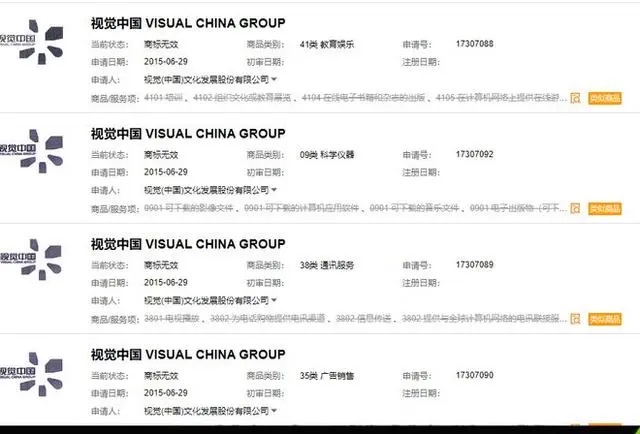 视觉中国一直在违法使用商标 版权悍匪视觉中国
