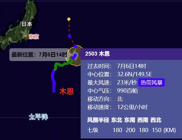 台风木恩路径图