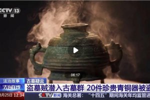 男子看小说学盗墓挖