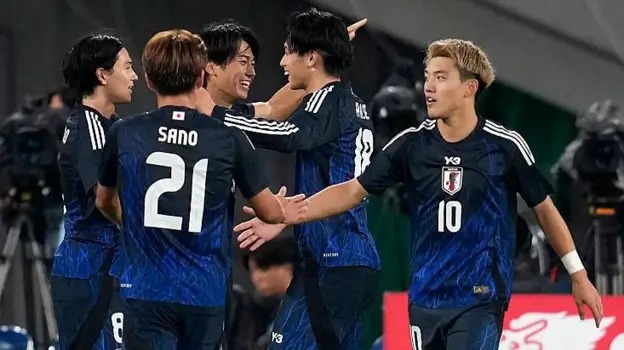 日本在国际足联世界排名中位列第19位，巴西位列第6位