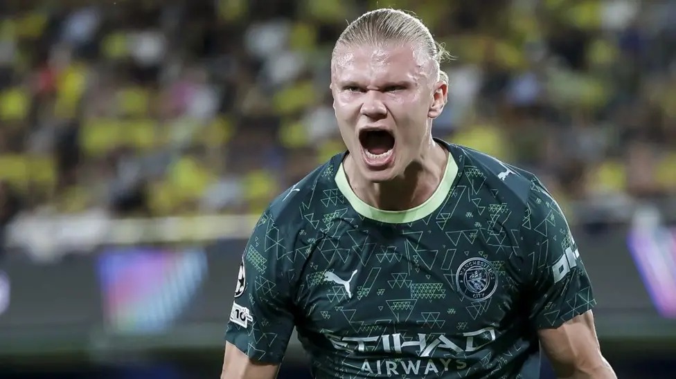 曼城和挪威前锋埃尔林·哈兰德本赛季已为俱乐部和国家队攻入24球