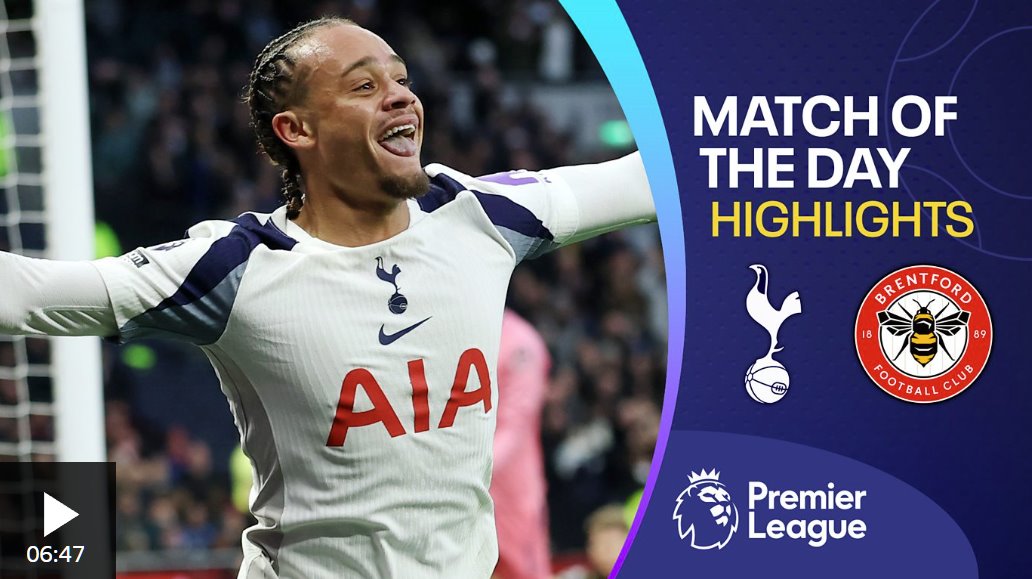 热刺2-0布伦特福德