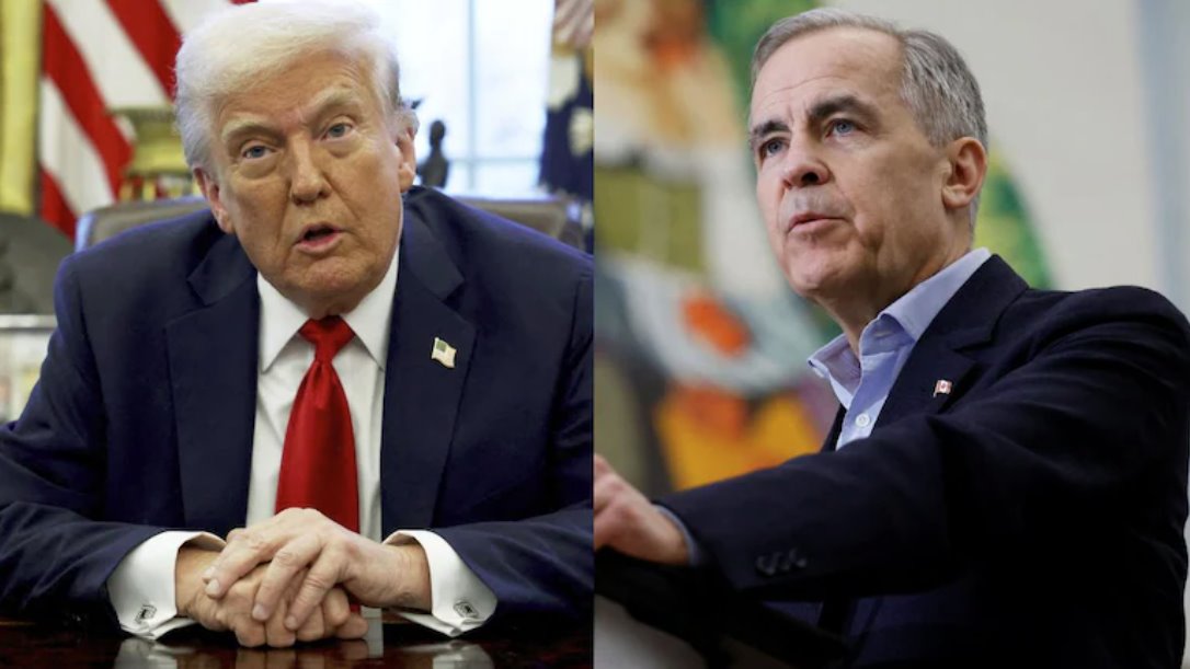 特朗普威胁称，若与中国达成贸易协议，将对加拿大征收100%关税。